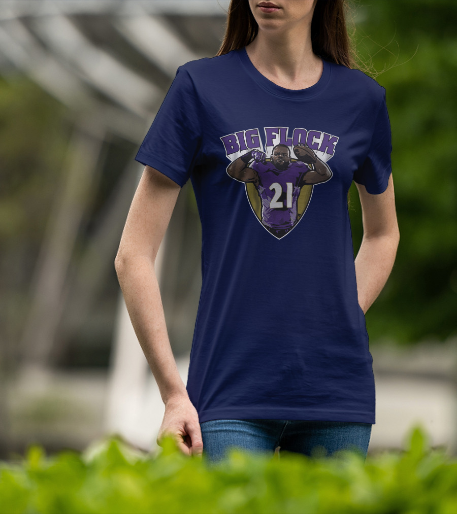 Mark Ingram Big Flock Number 21 Football T-Shirt