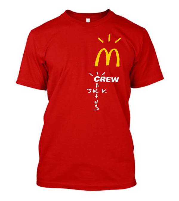 Cactus Jack McDonald's Crew Collection Travis Scott Merch T-Shirt