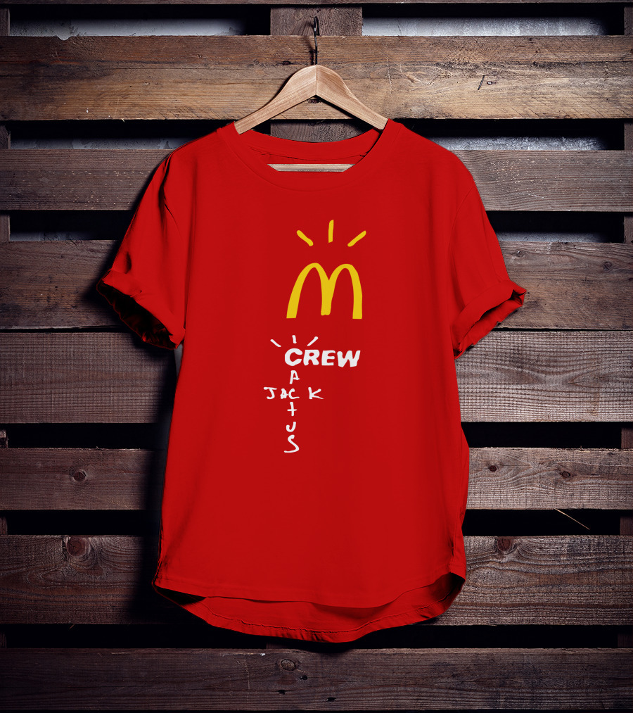 Cactus Jack McDonald's Crew Collection Travis Scott Merch T-Shirt