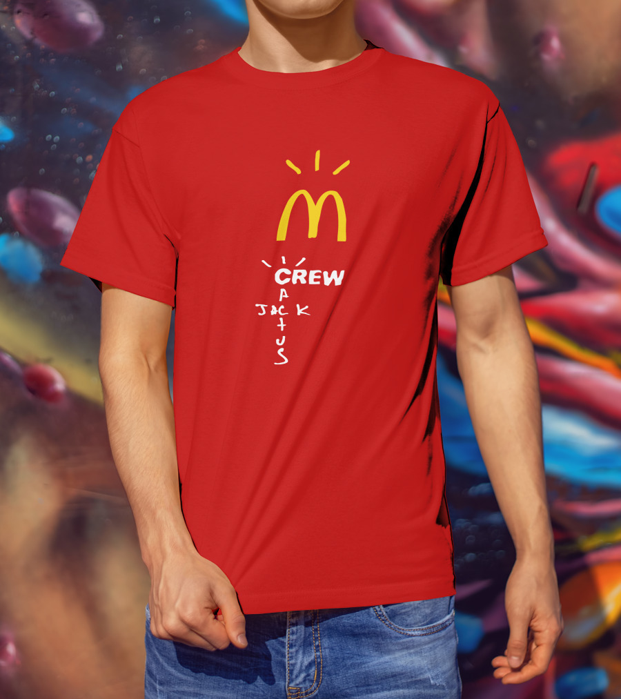 Cactus Jack McDonald's Crew Collection Travis Scott Merch T-Shirt