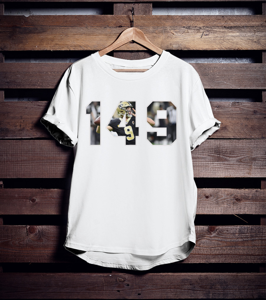 Drew Brees 149 Football Quarterback New Orleans Saints T-Shirt