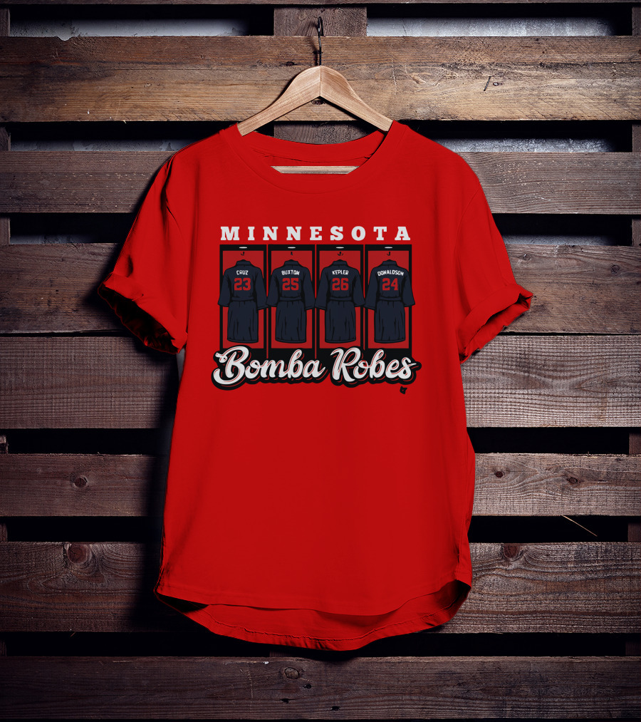 Minnesota Bomba Robes Cruz Buxton Kepler Donaldson Baseball T-Shirt
