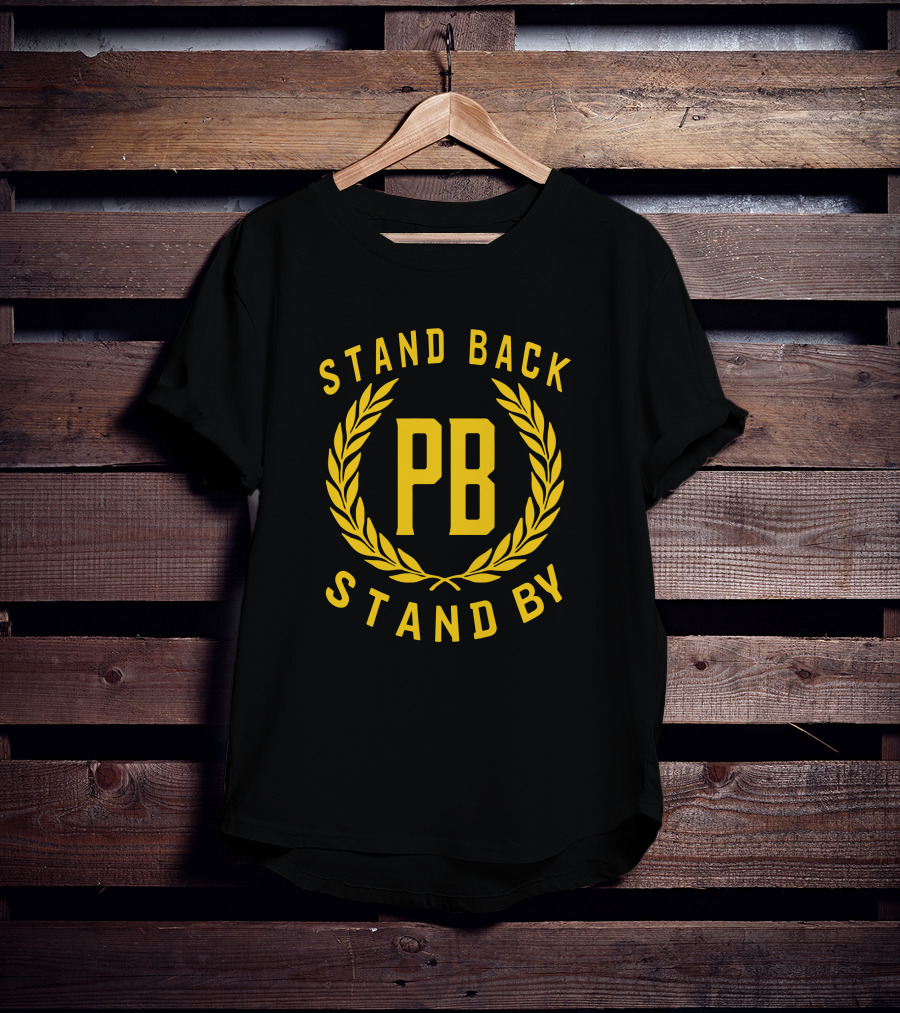 STAND BACK PB STAND BY Laurel Emblem T-Shirt