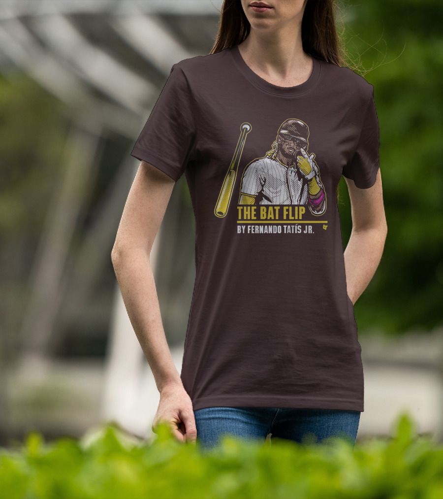 The Bat Flip By Fernando Tatis Jr. San Diego Padres T-Shirt