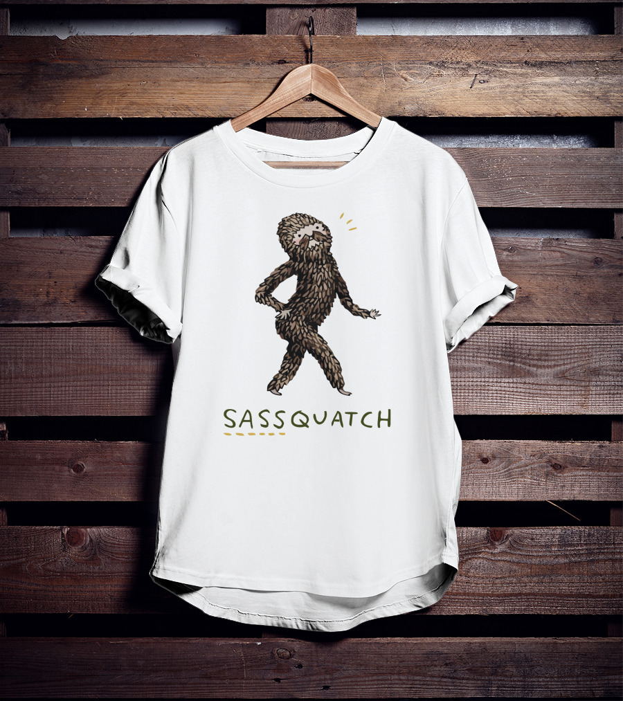 Sassquatch Bigfoot With A Sassy Attitude T-Shirt