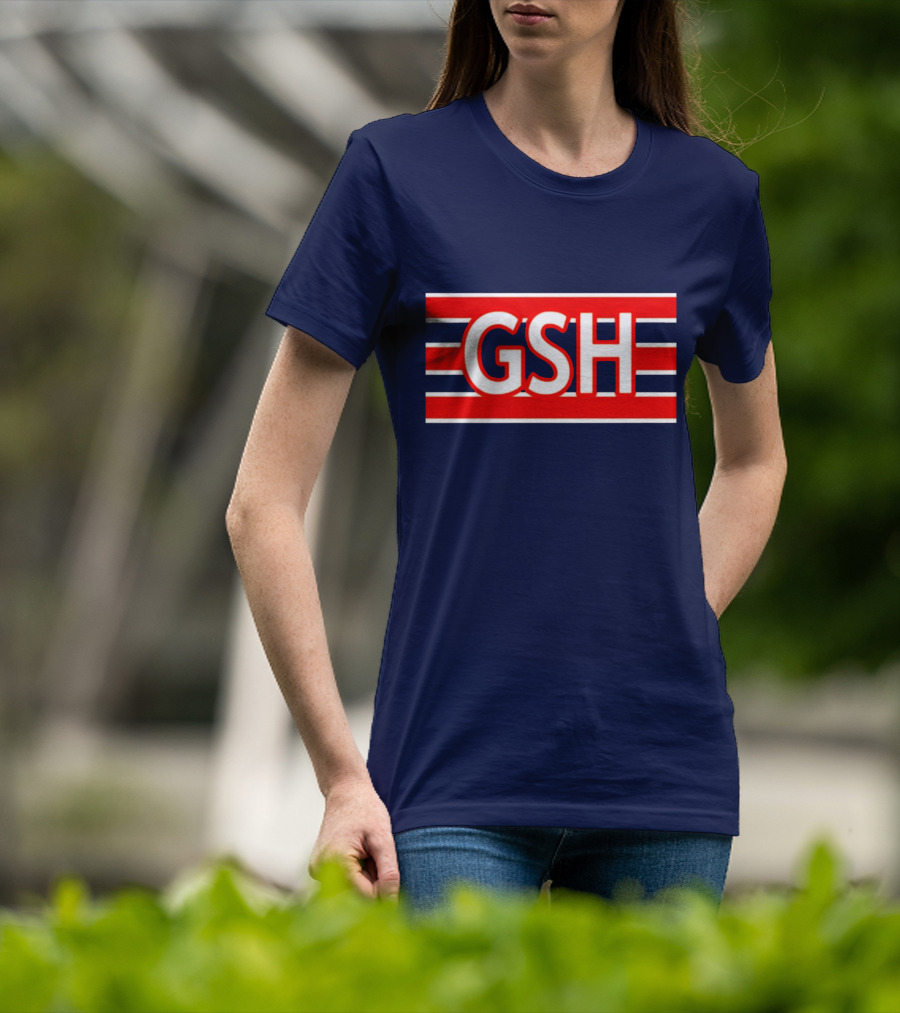 GSH Chicago Bears Stripe Emblem T-Shirt
