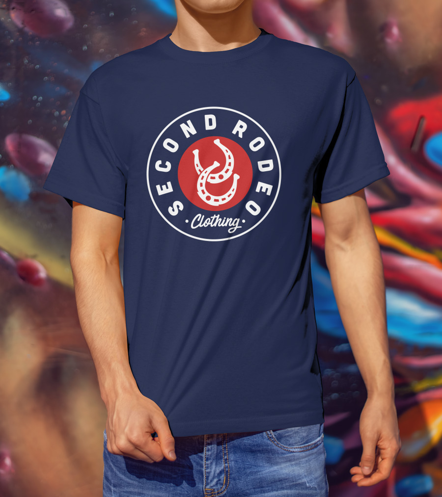 Second Rodeo Clothing Horseshoe Badge T-Shirt