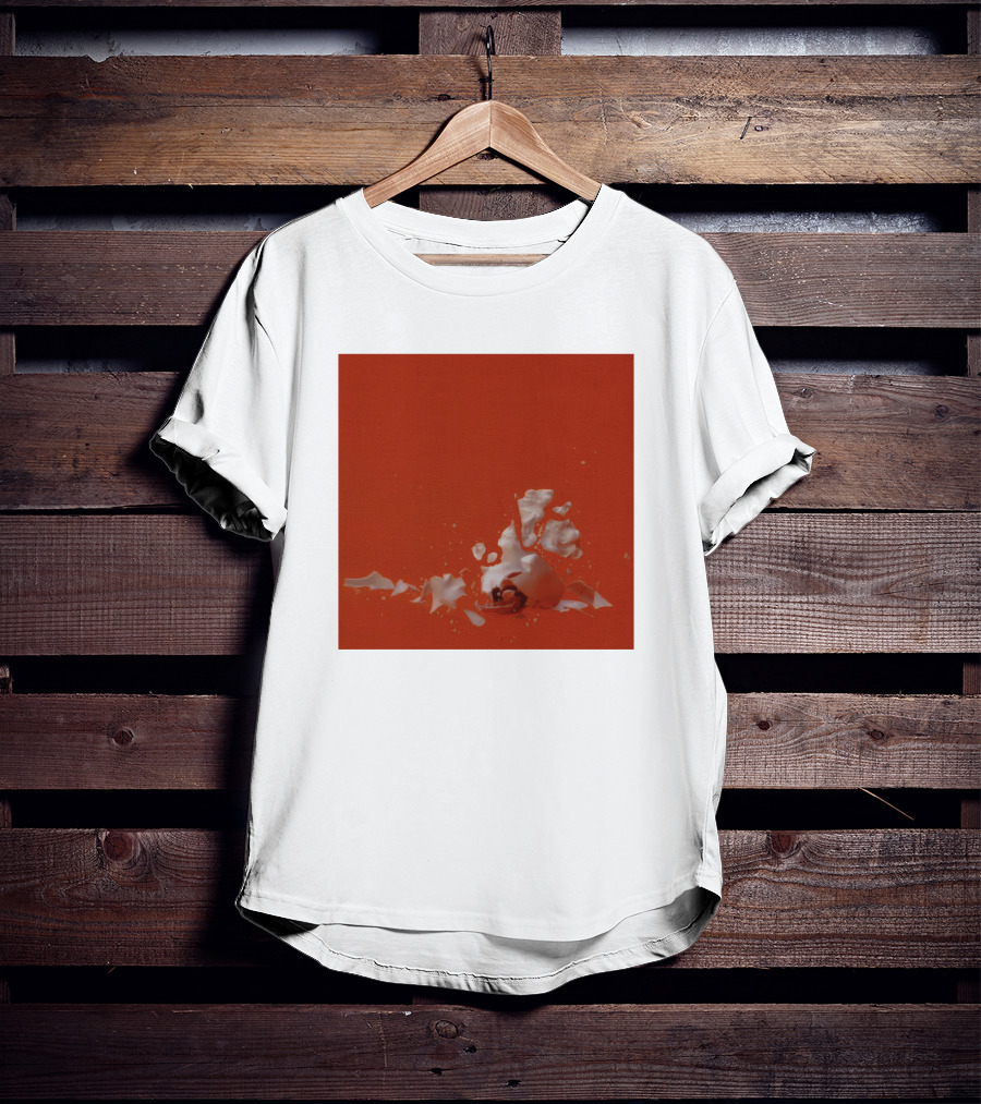 Therefore I Am Broken Egg On Orange Background T-Shirt