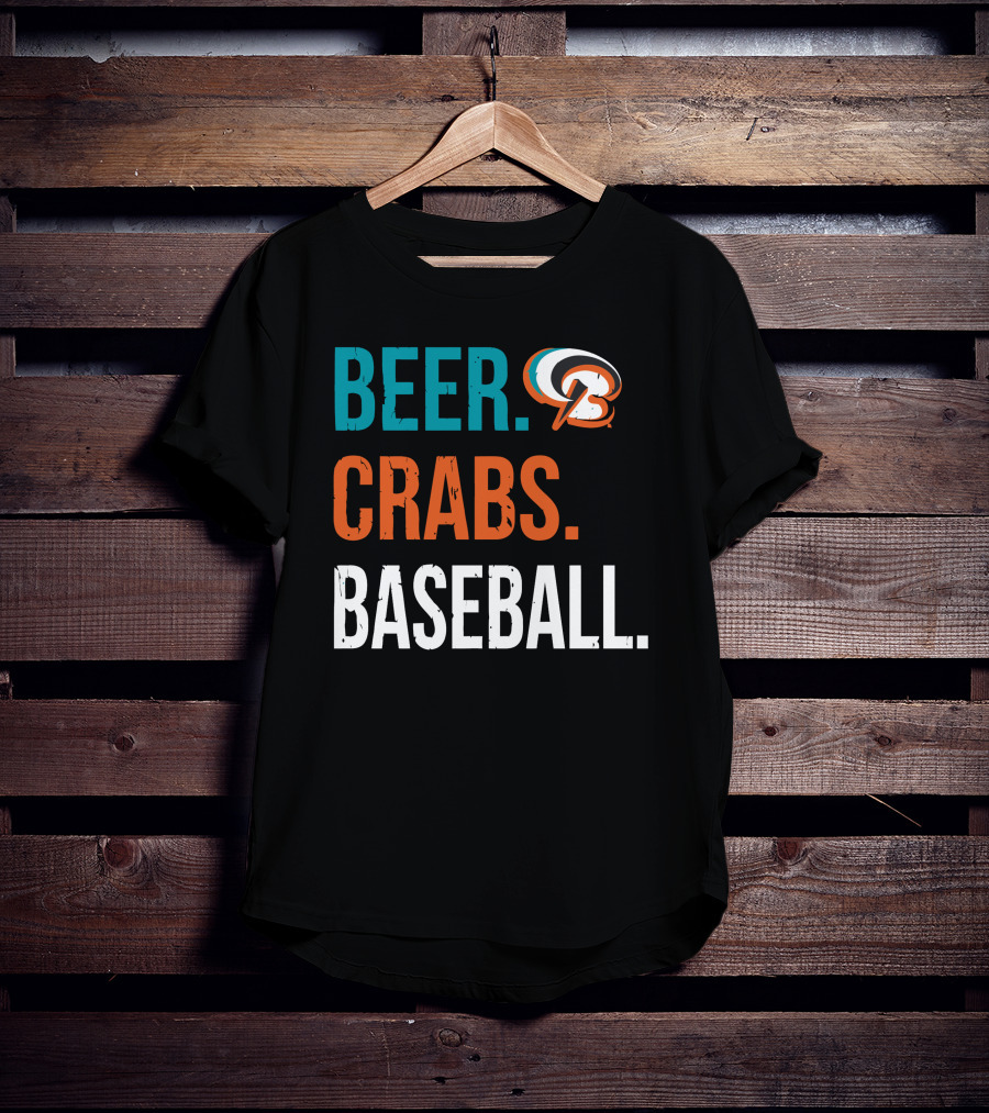 Beer Crabs Baseball Baltimore Orioles Logo Letter B T-Shirt