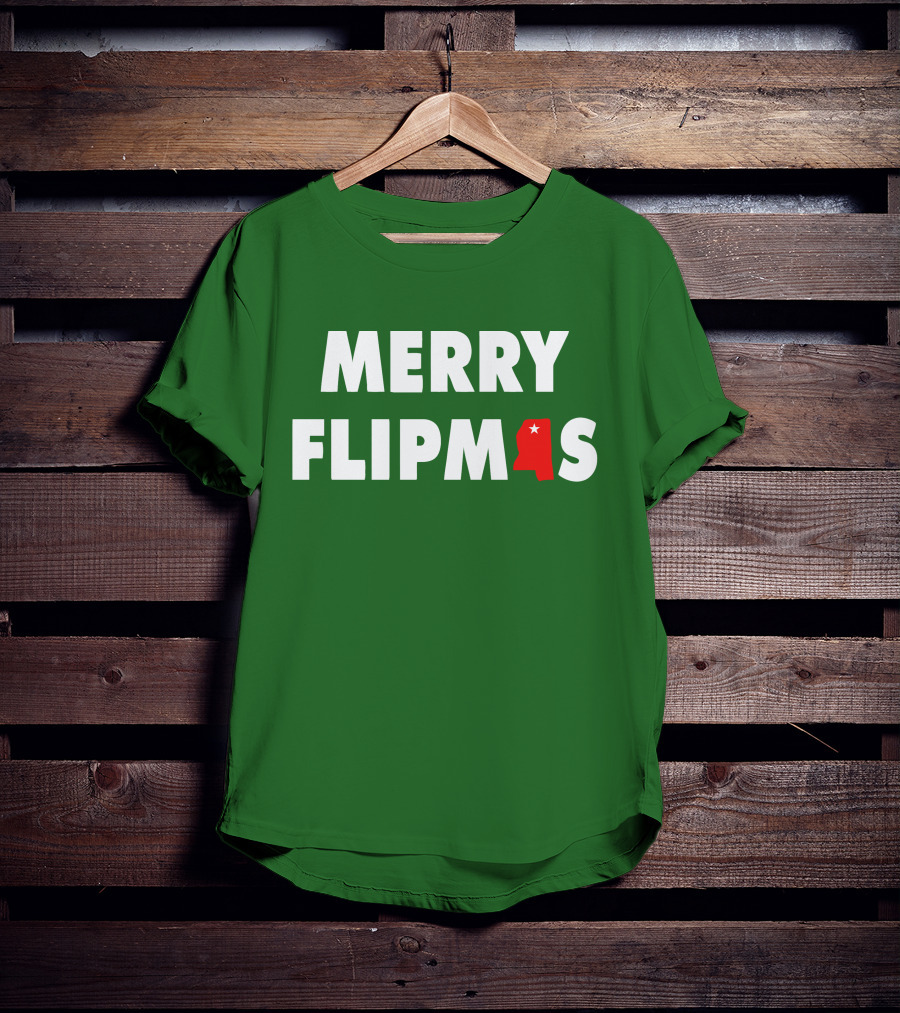 Merry Flipmas Lane Kiffin Alabama Holiday Tshirt T-Shirt