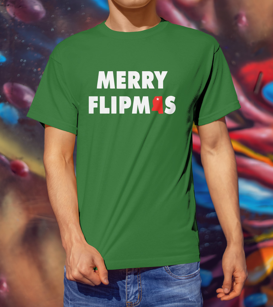 Merry Flipmas Lane Kiffin Alabama Holiday Tshirt T-Shirt