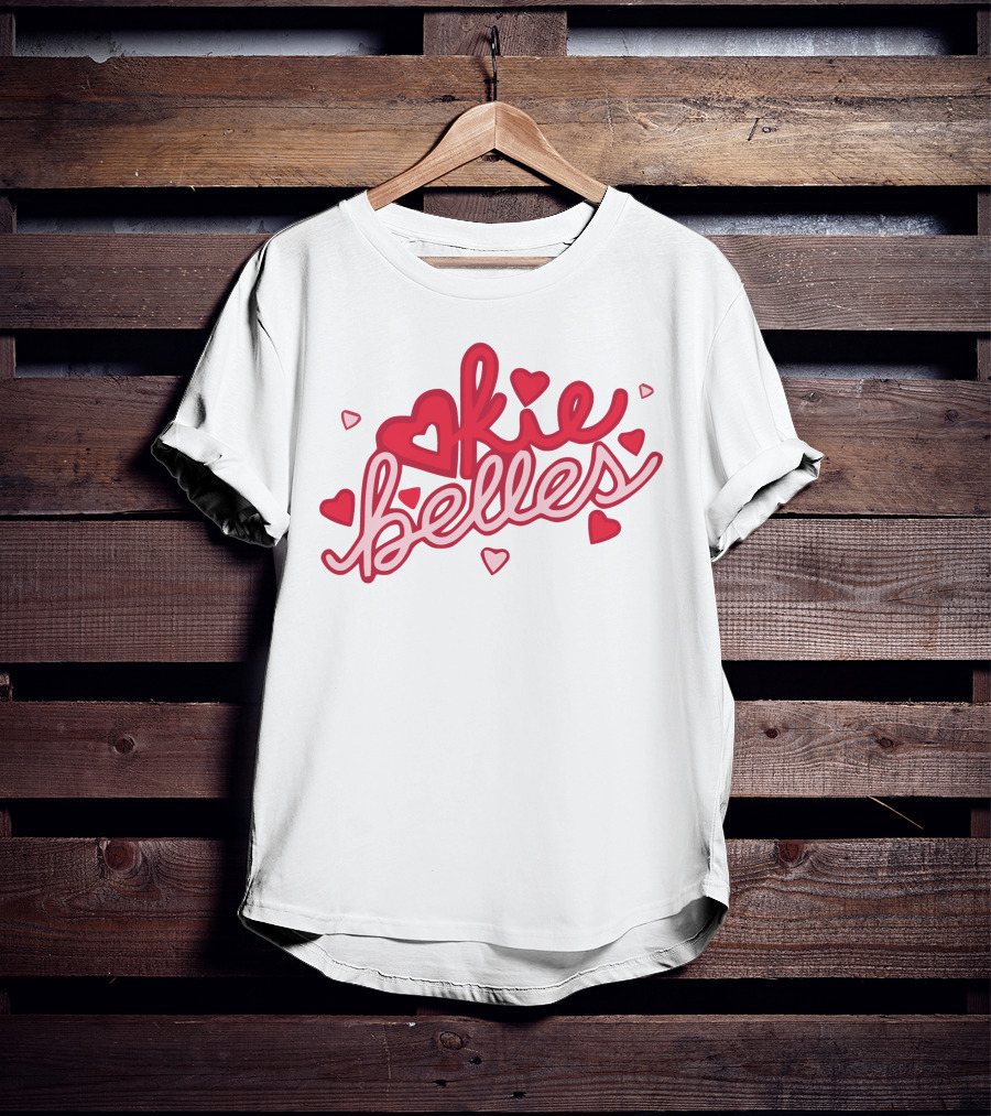 Okie Belles Merchandise Valentine Hearts T-Shirt