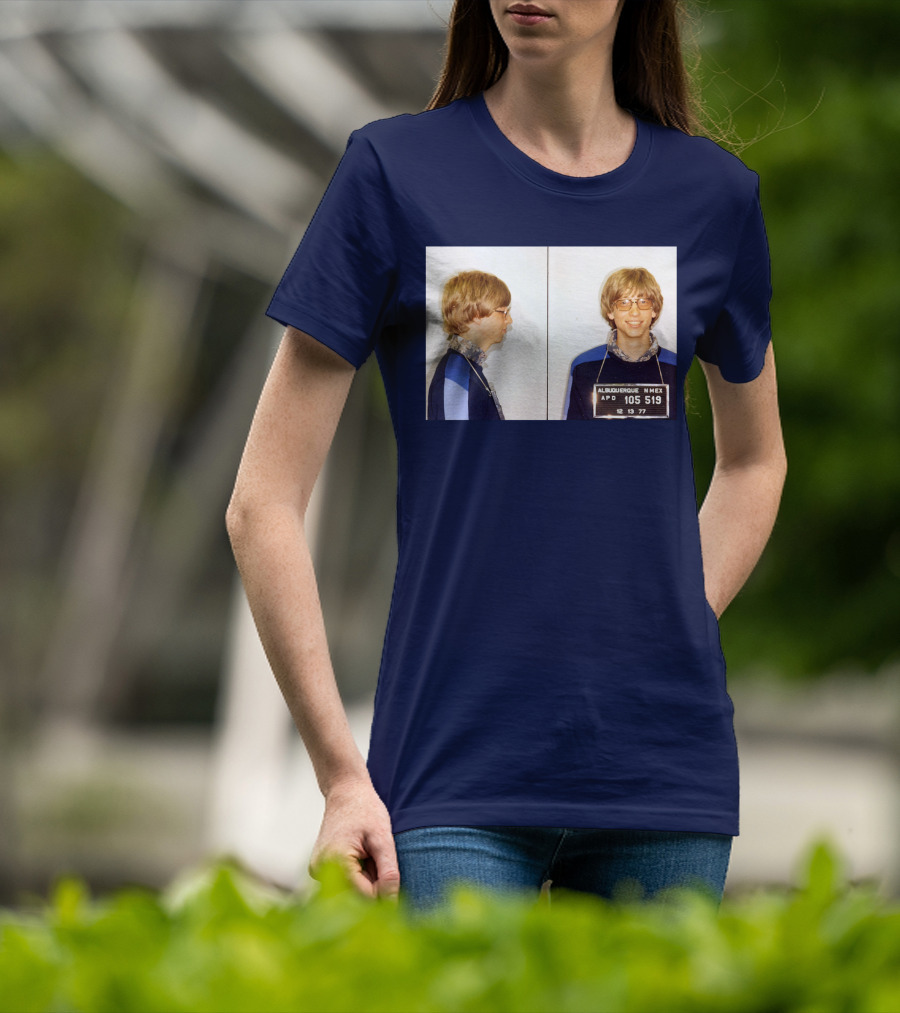 Bill Gates Albuquerque Mugshot 1977 T-Shirt