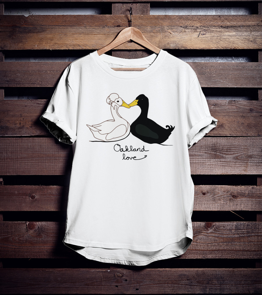 Oakland Love Cutest Duck Couple T-Shirt