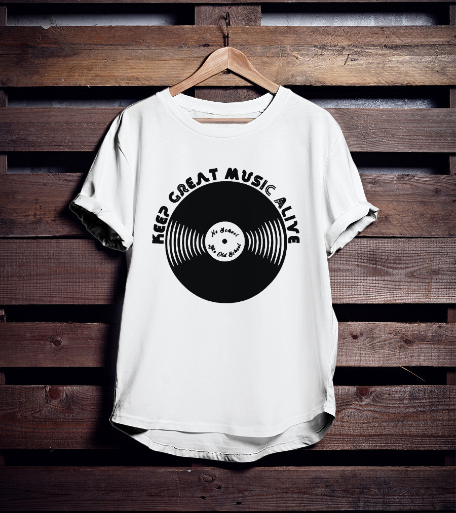 Jamel Aka Jamal No Detail The Old School Keep Great Music Alive Vinyl Record T-Shirt