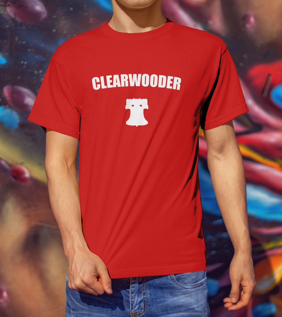 Clearwooder Liberty Bell Icon Red T-Shirt