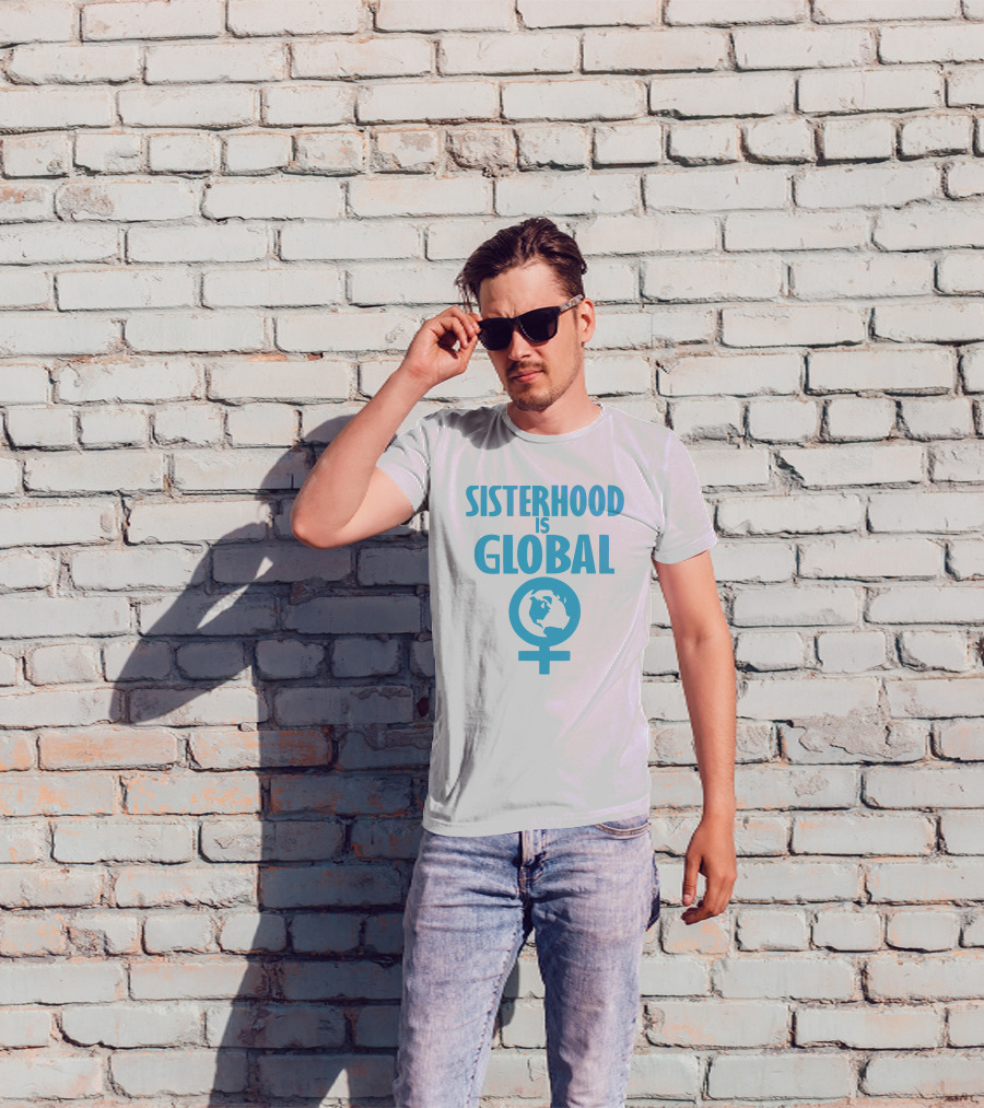 Sisterhood Is Global Feminist Symbol Earth And Venus T-Shirt