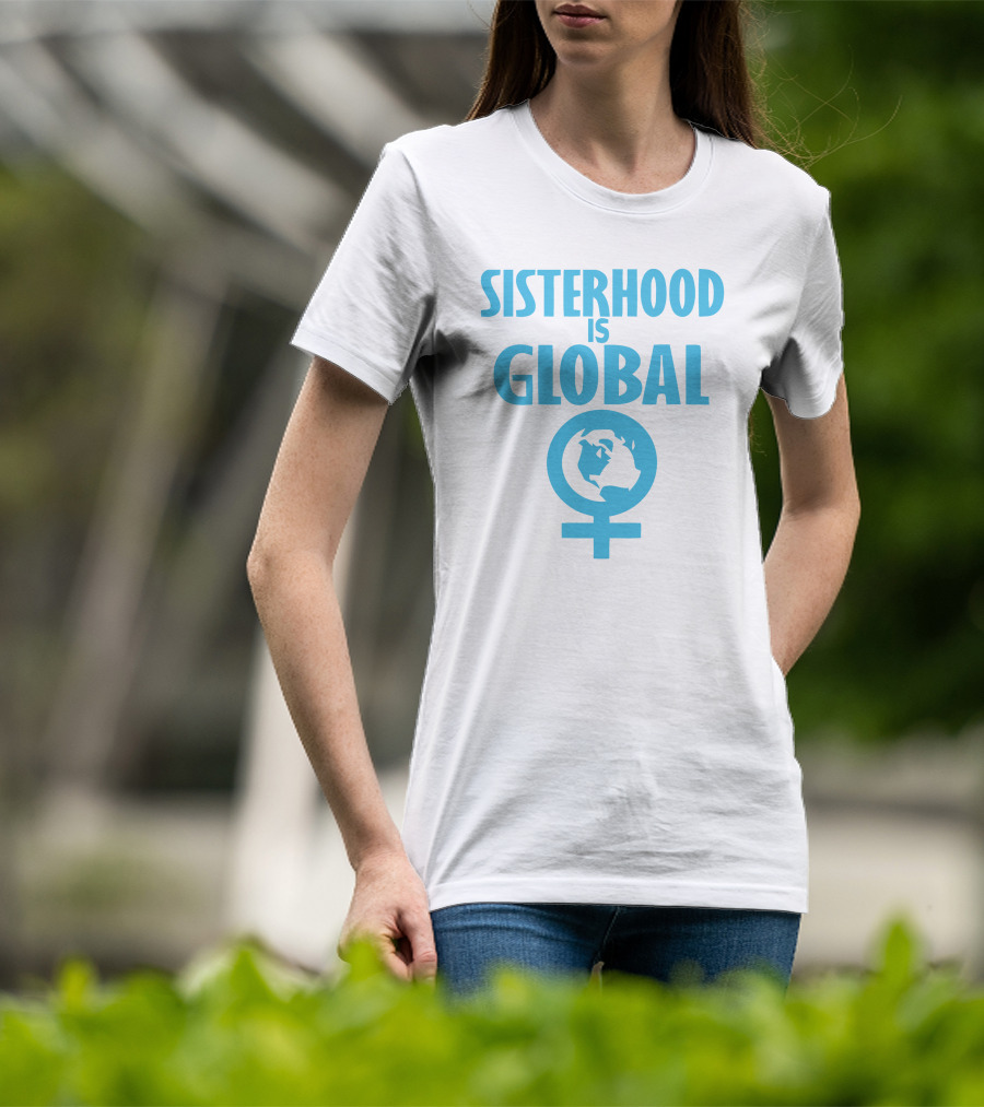 Sisterhood Is Global Feminist Symbol Earth And Venus T-Shirt
