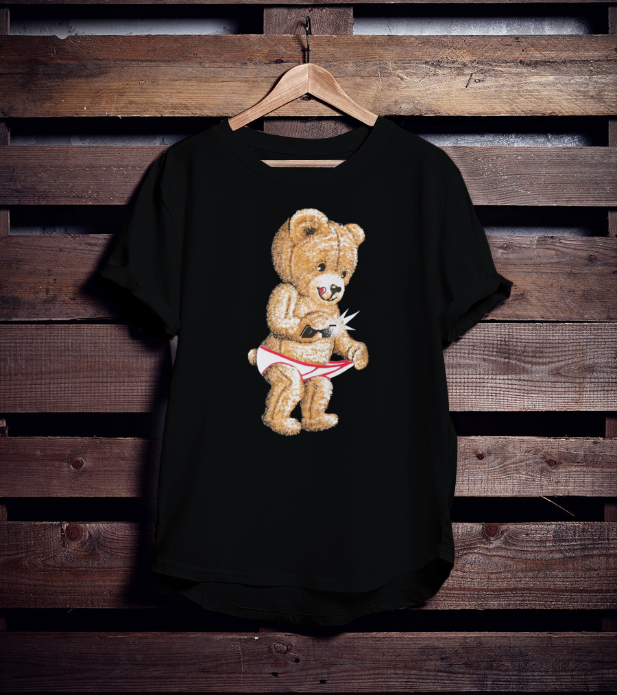 Teddy Bear Selfie Flash T-Shirt
