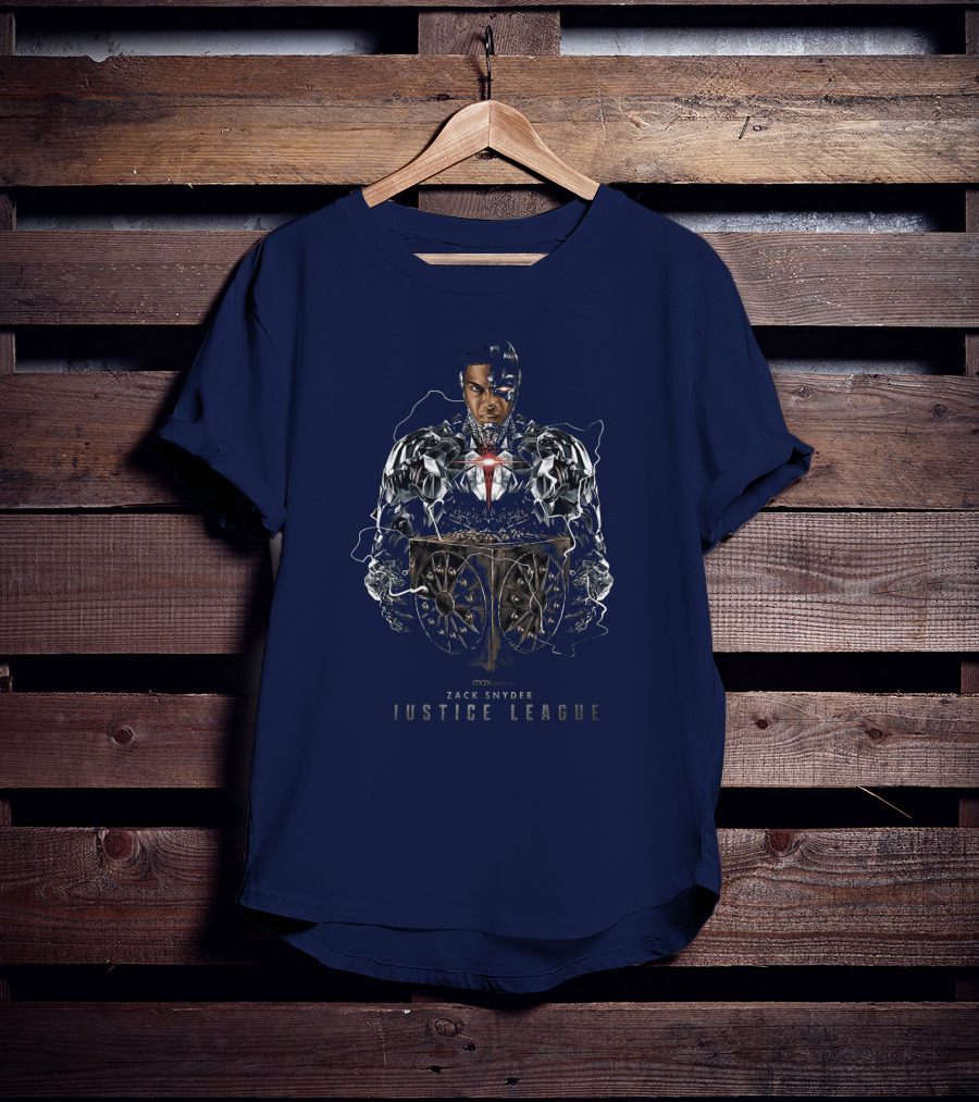 Zack Snyder Justice League Cyborg By Tracie Ching T-Shirt