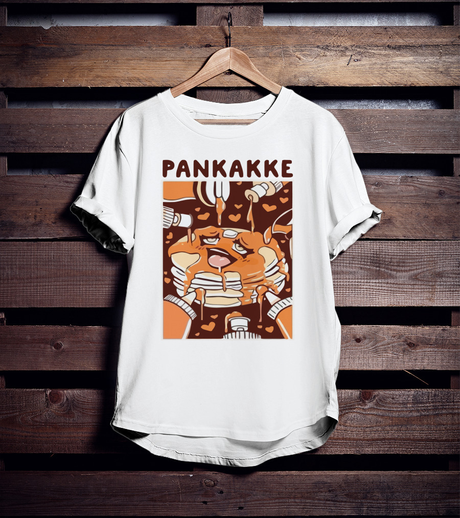 Pankakke Melting Pancake Heart Candies Syrup Bottles T-Shirt