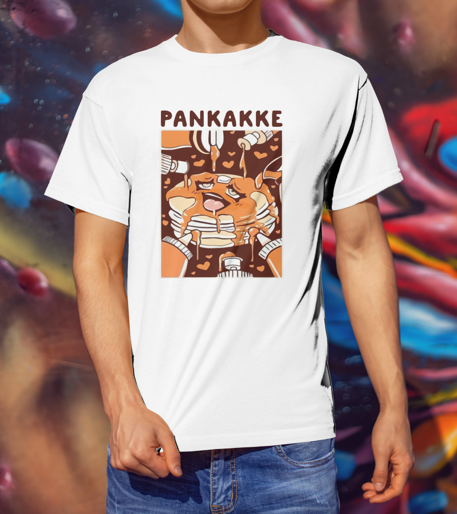 Pankakke Melting Pancake Heart Candies Syrup Bottles T-Shirt