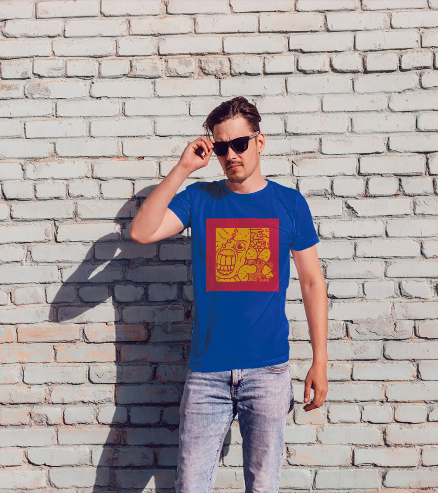 Biomaster 3 Last Escape Panic Zombie Face And Floral Background T-Shirt