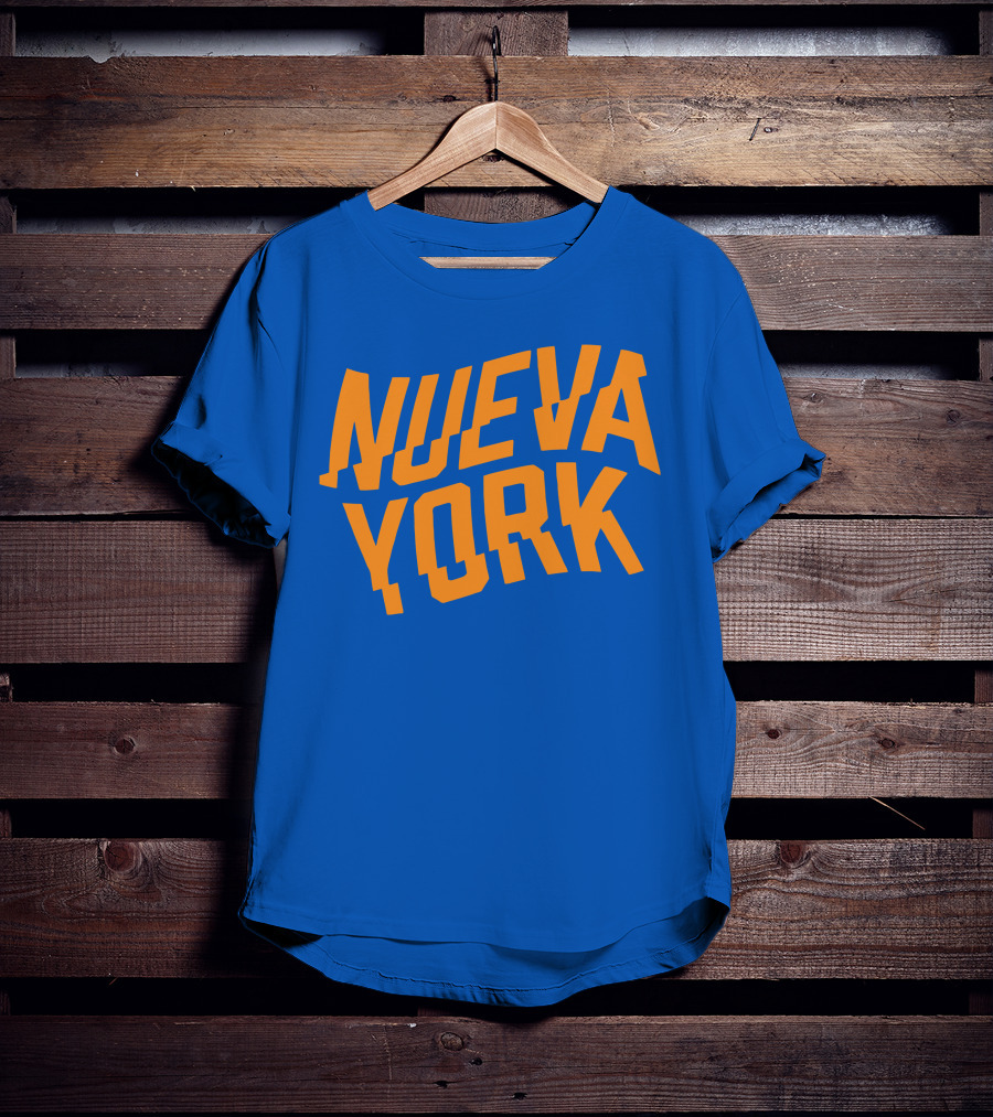 Nueva York Bold Orange Blue T-Shirt