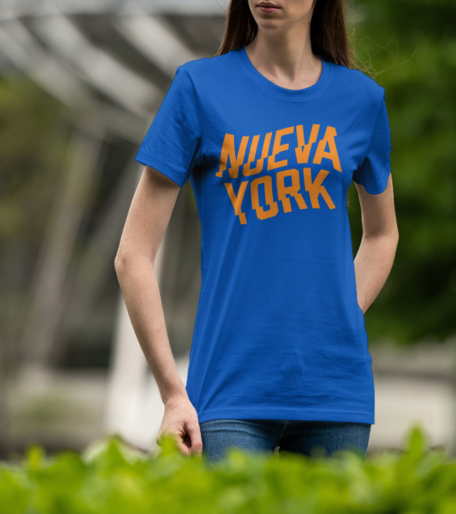 Nueva York Bold Orange Blue T-Shirt