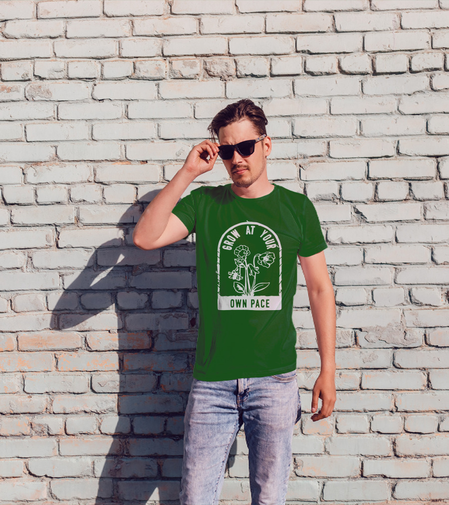 Grow At Your Own Pace Botanical Archway T-Shirt