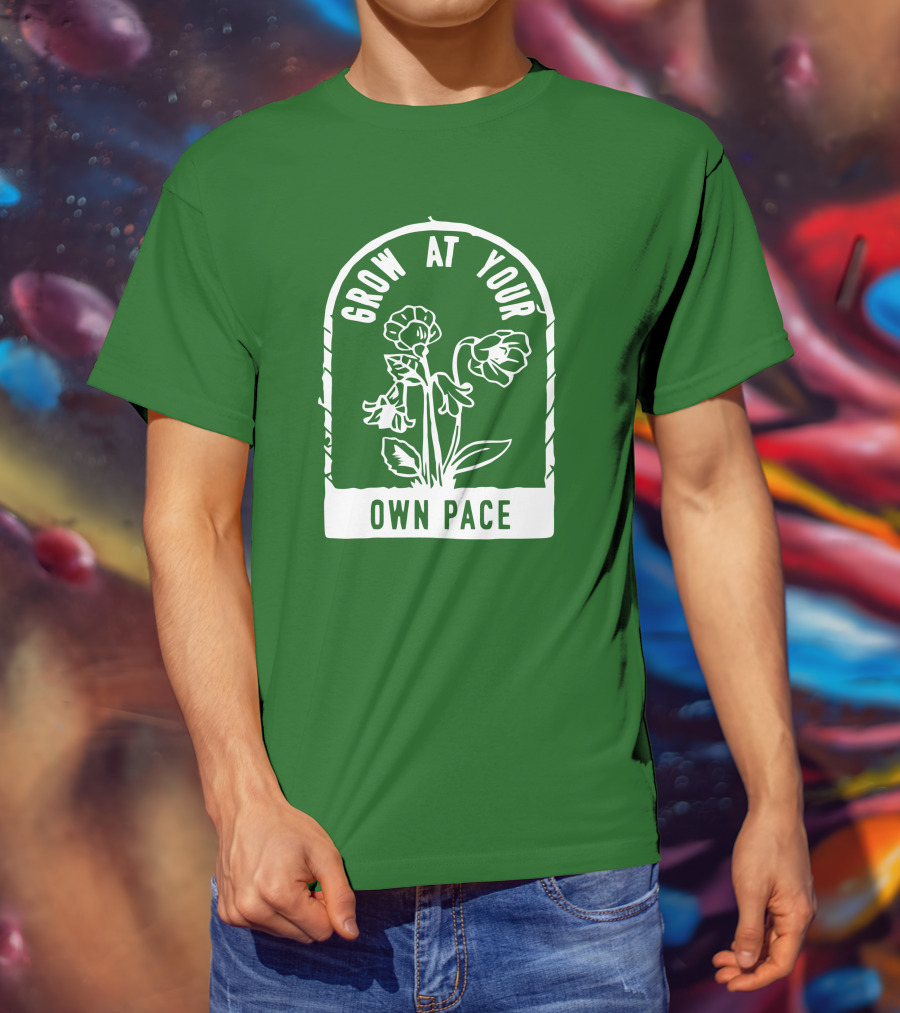 Grow At Your Own Pace Botanical Archway T-Shirt