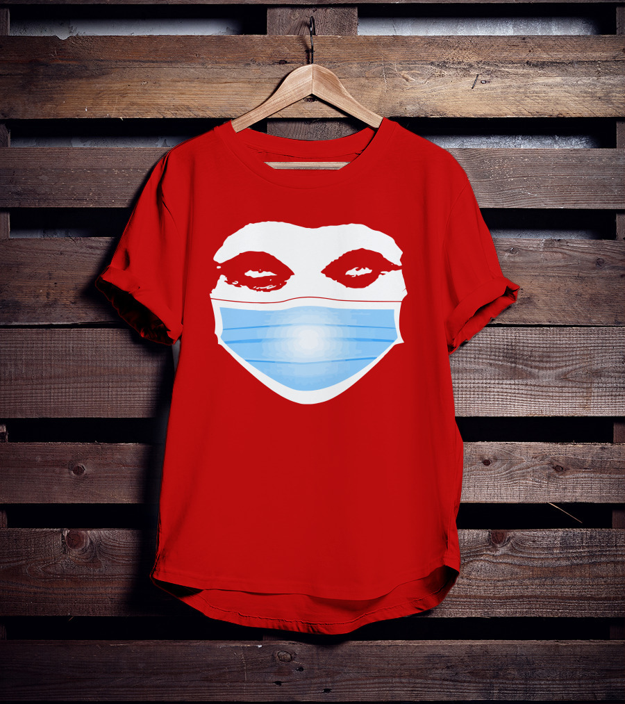 Greg Gutfeld Red Face Mask T-Shirt