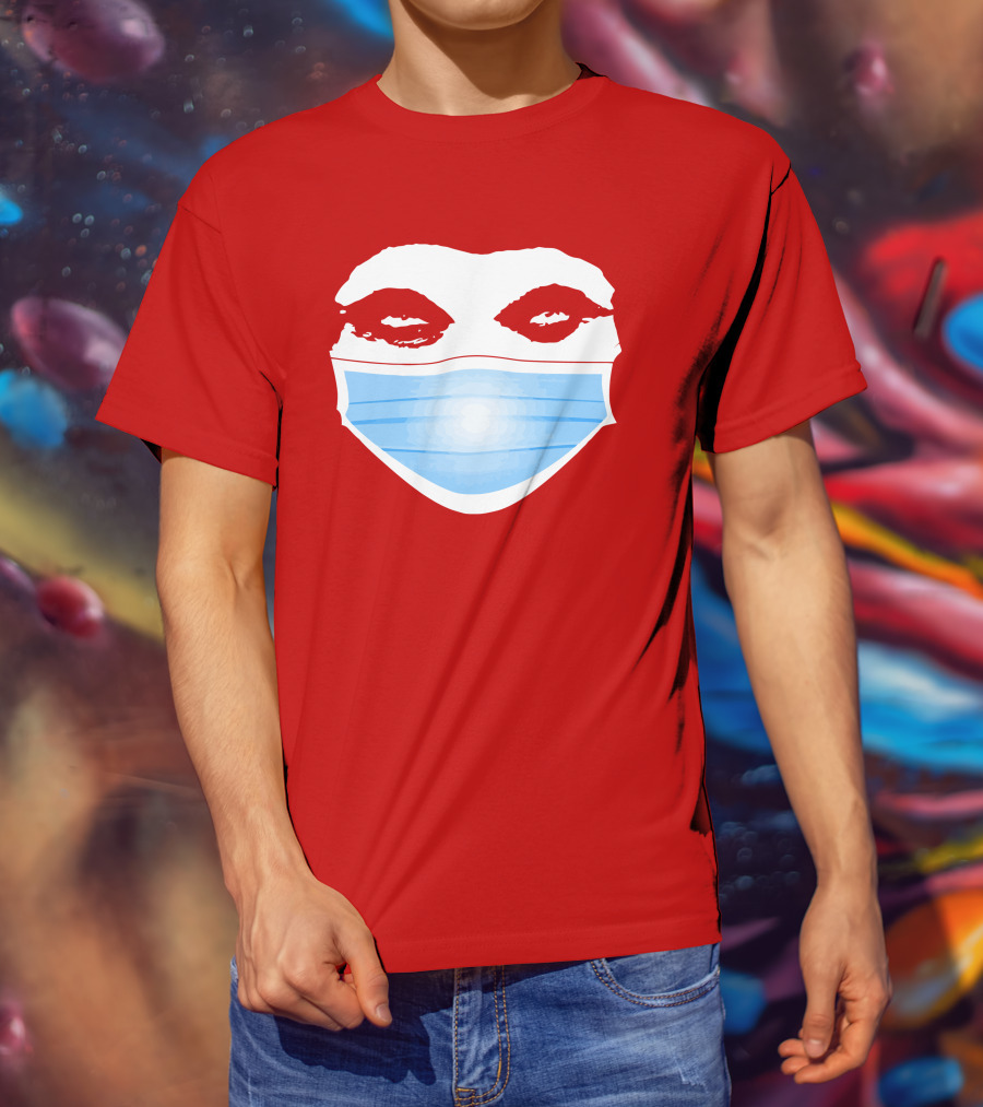 Greg Gutfeld Red Face Mask T-Shirt