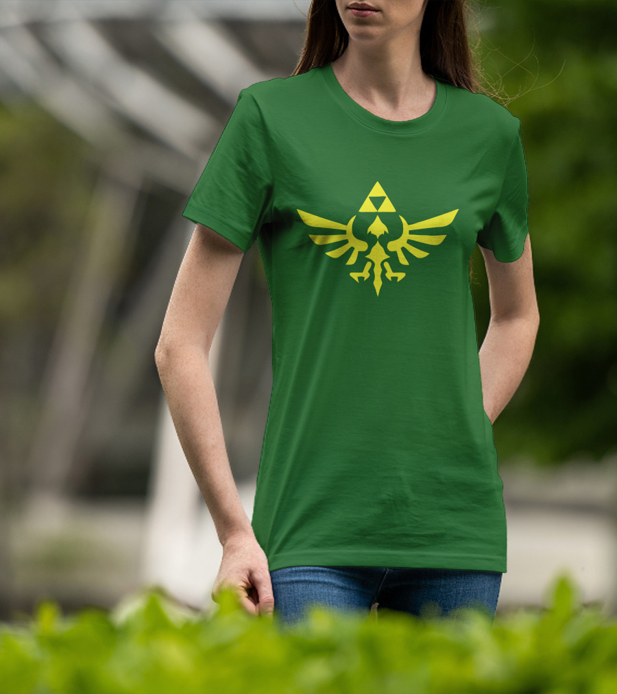 The Legend Of Zelda Hylian Crest Isohel Green T-Shirt
