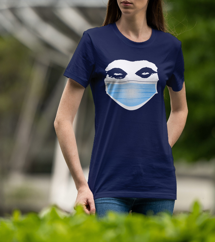 Gutfeld Store Blue Masked Face T-Shirt