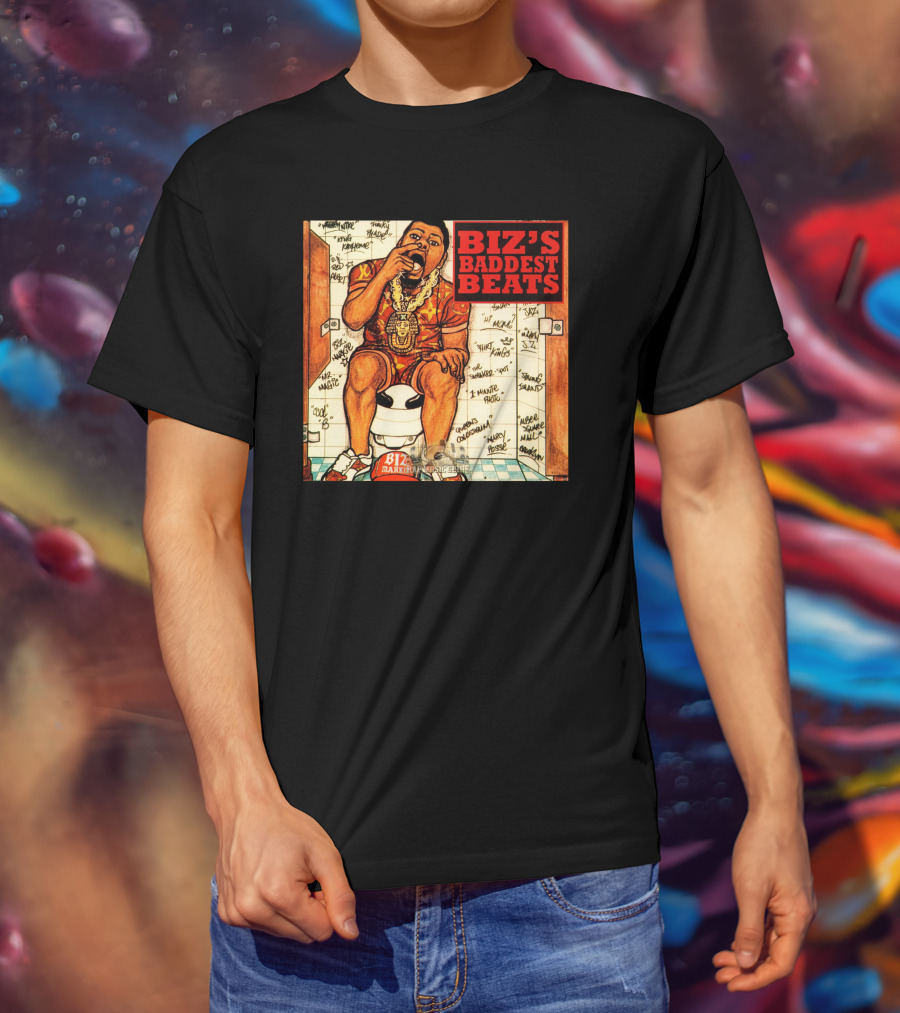Biz's Baddest Beats Biz Markie Bathroom Graffiti T-Shirt