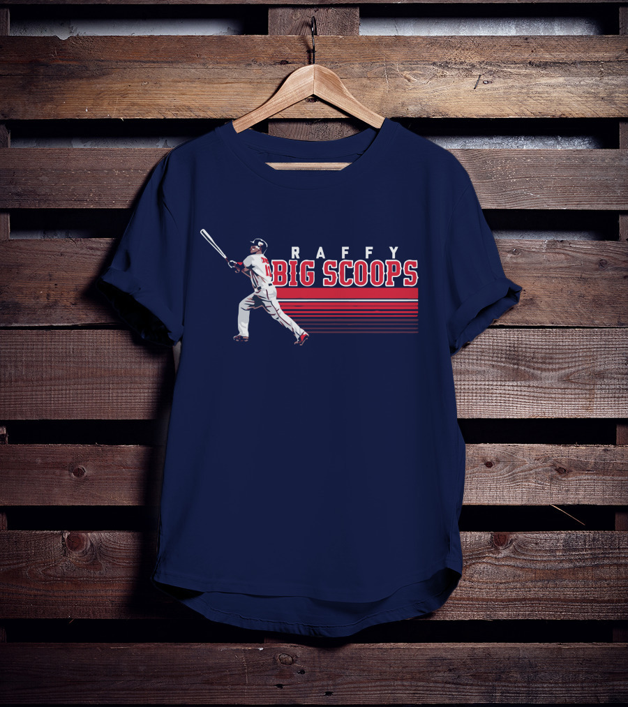 Raffy Big Scoops Baseball Player Silhouette With Bat T-Shirt