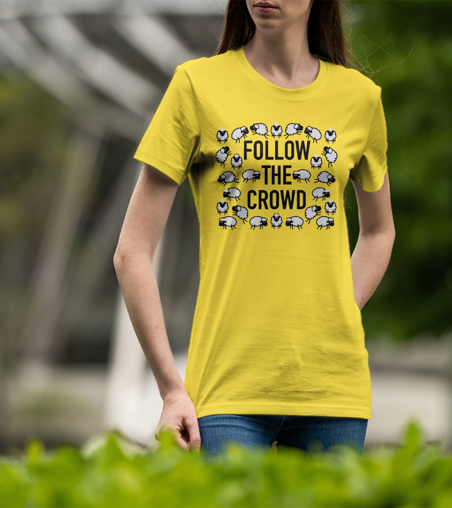 Follow The Crowd Vlog Creations Sheep T-Shirt