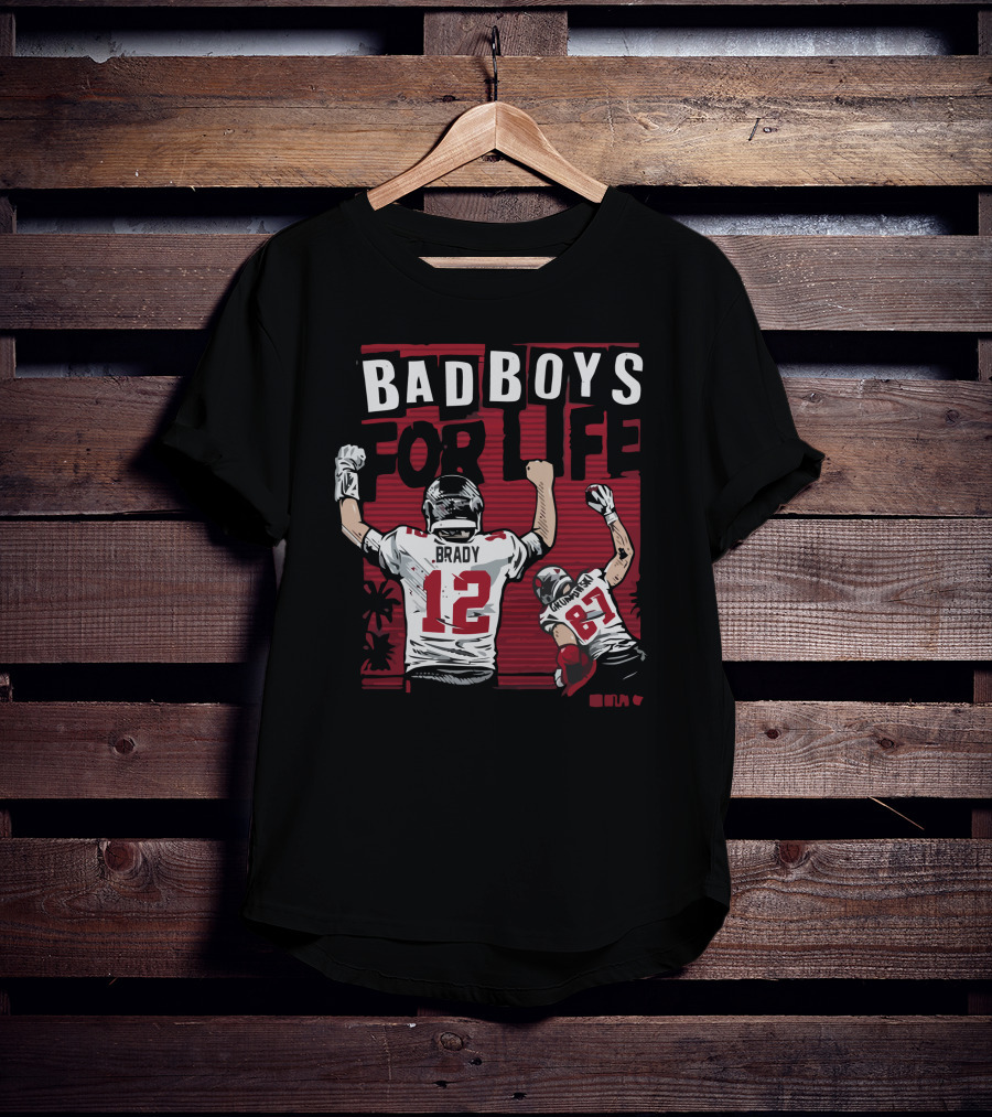 Brady Gronkowski Bad Boys For Life Football 12 87 T-Shirt