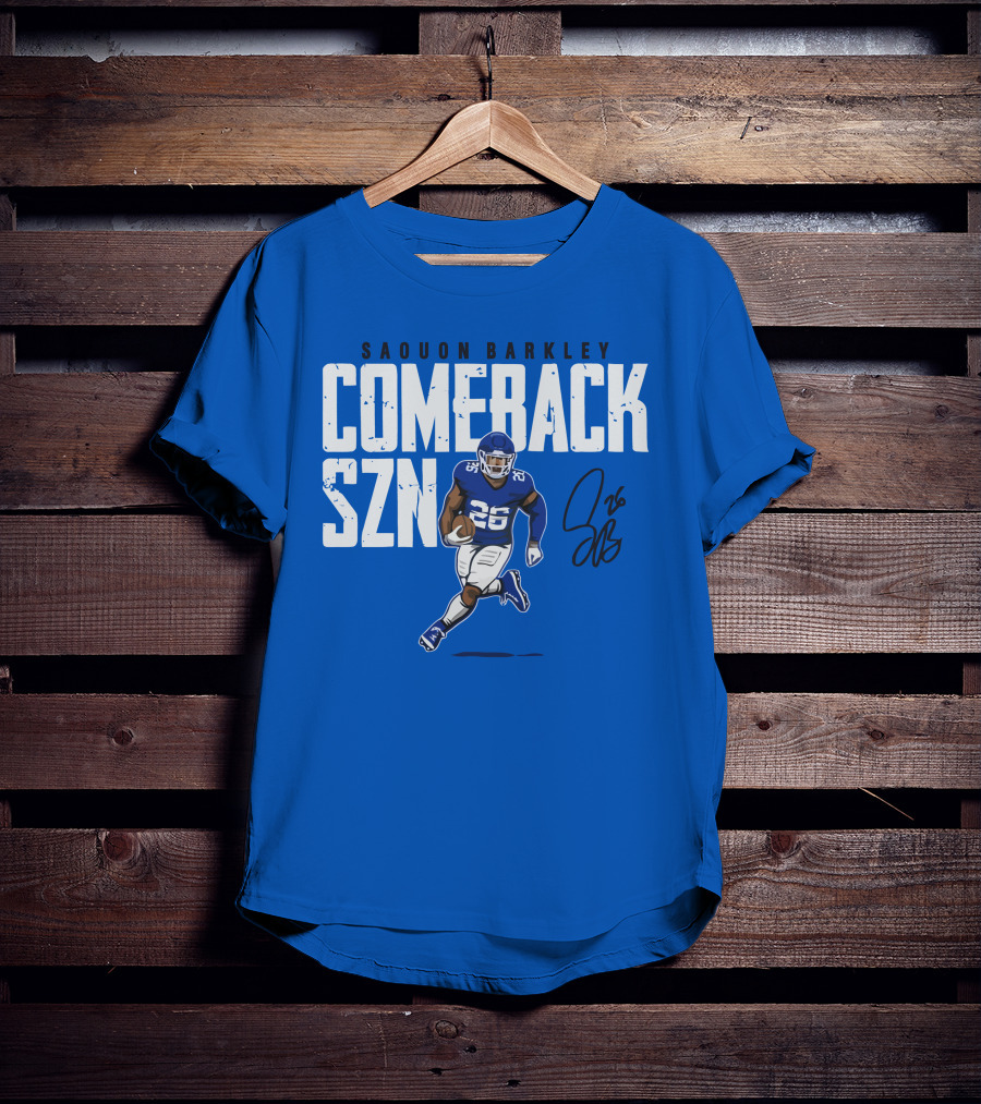 Saquon Barkley Comeback SZN 26 Football T-Shirt