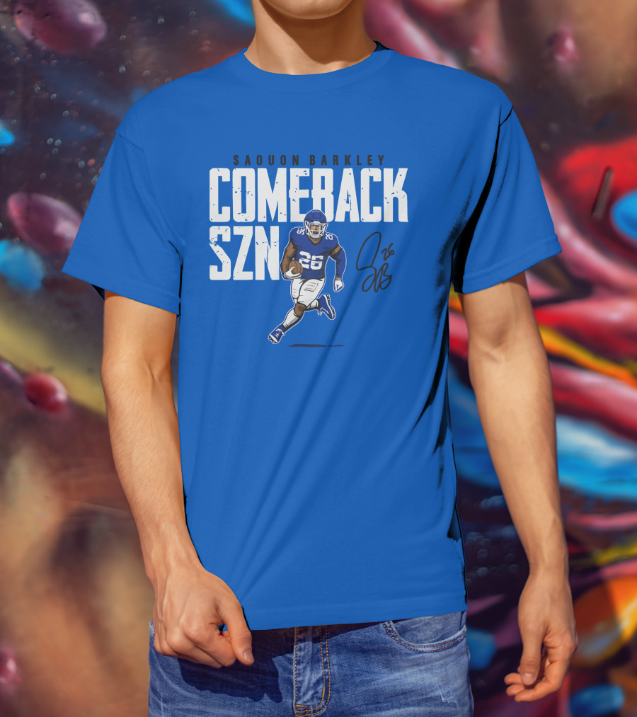 Saquon Barkley Comeback SZN 26 Football T-Shirt