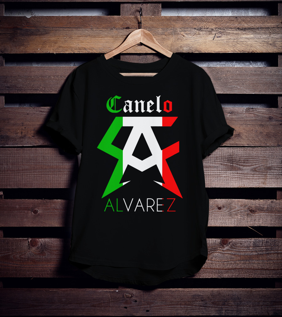 Canelo Alvarez Mexican Flag Colors CA T-Shirt