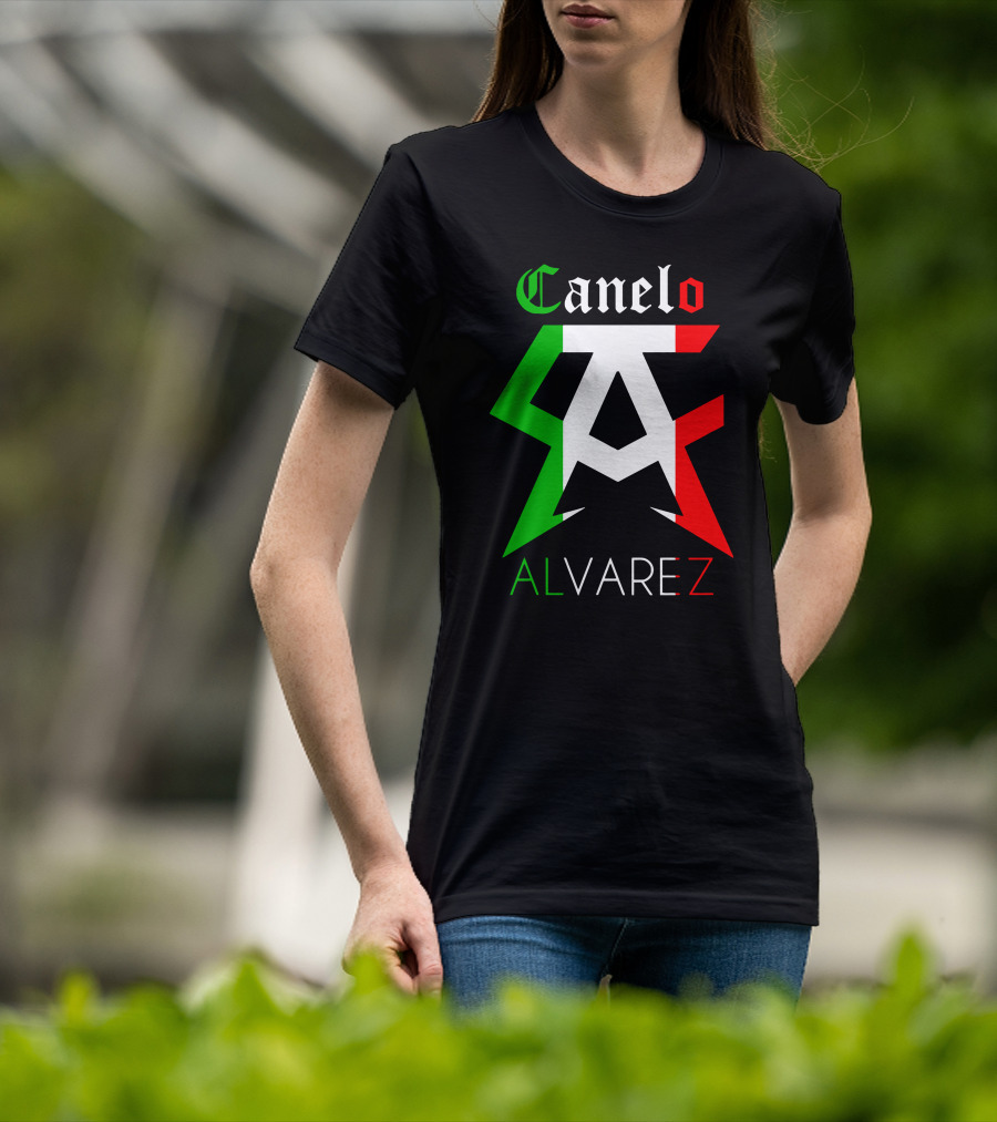 Canelo Alvarez Mexican Flag Colors CA T-Shirt