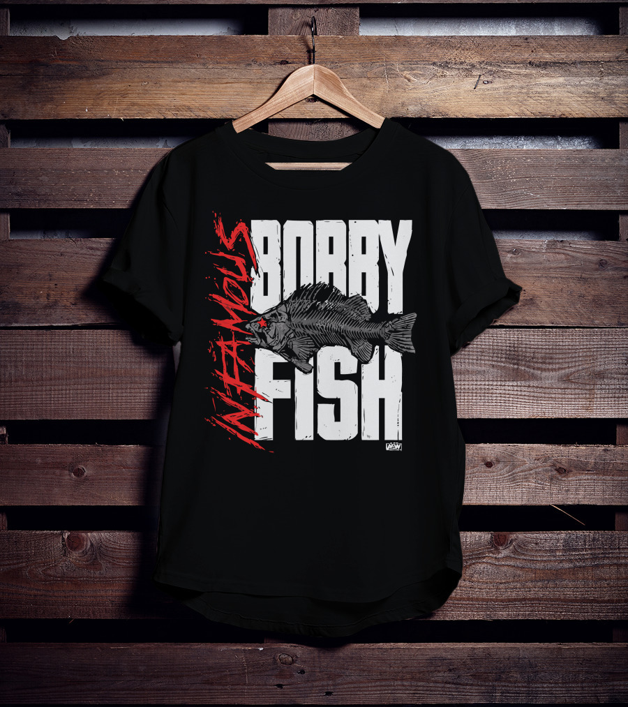 Bobby Fish Infamous AEW Red Star T-Shirt