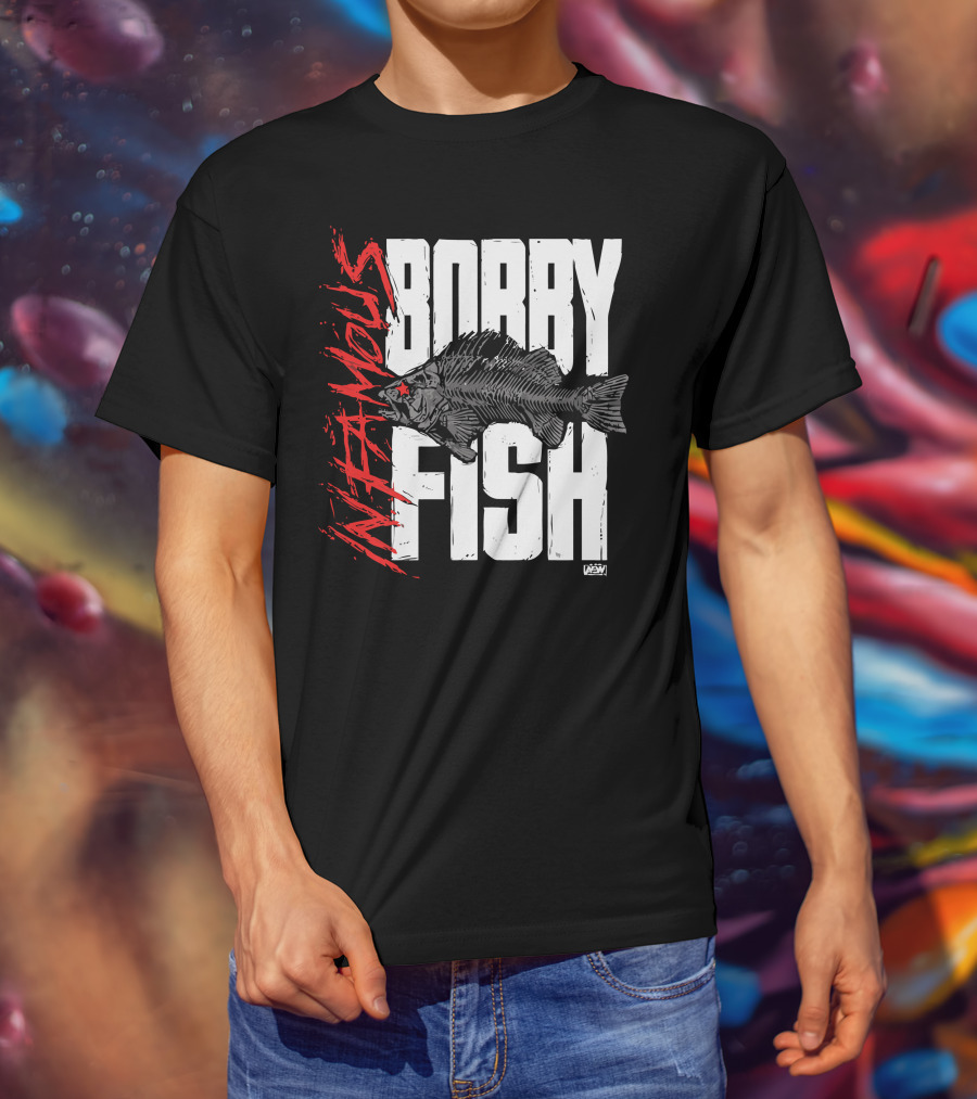 Bobby Fish Infamous AEW Red Star T-Shirt