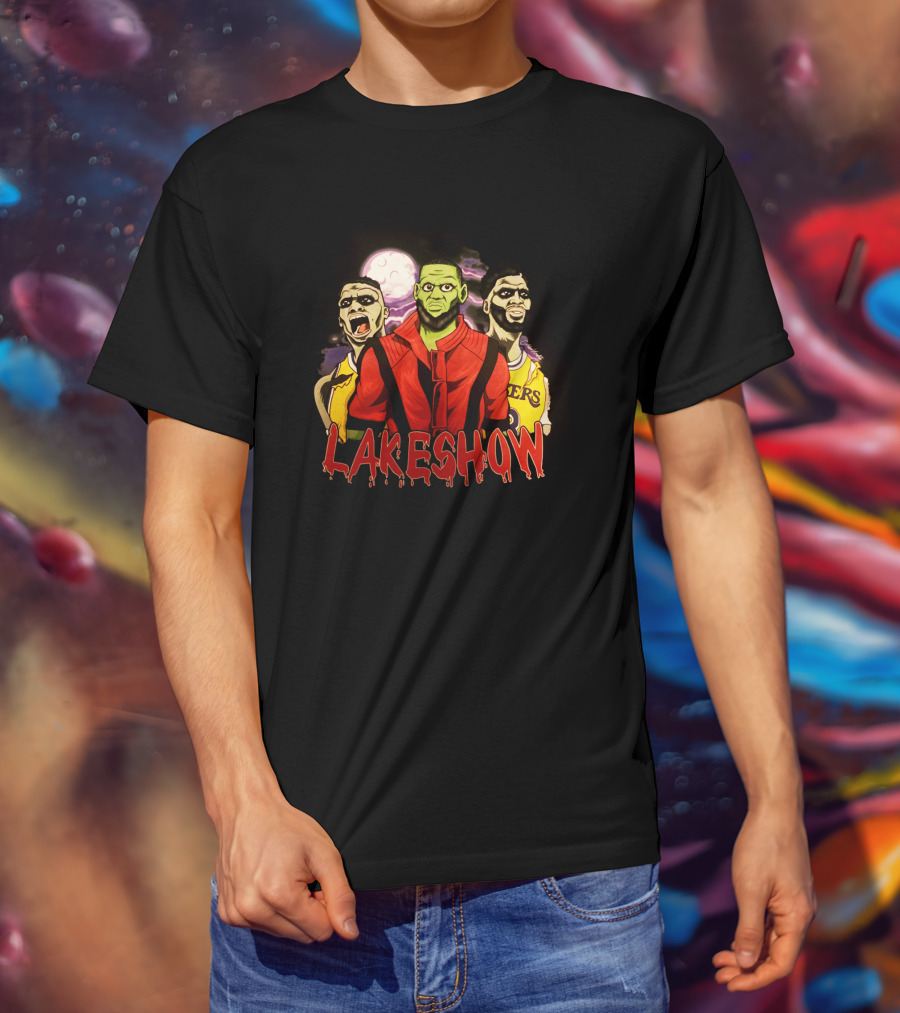 Lakeshow Halloween Russ Bron Brow Lakers Monster Trio T-Shirt