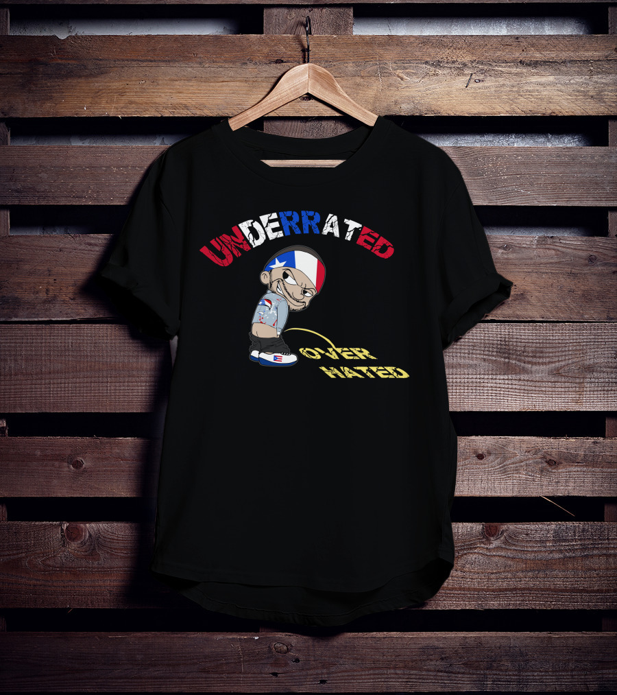 Underrated Over Hated Flag Character Street T-Shirt