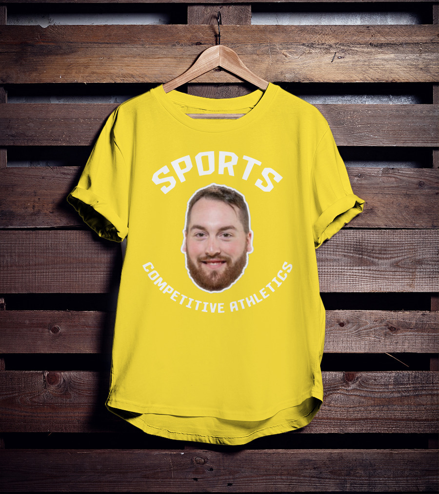 Sports Competitive Athletics Bearded Face T-Shirt
