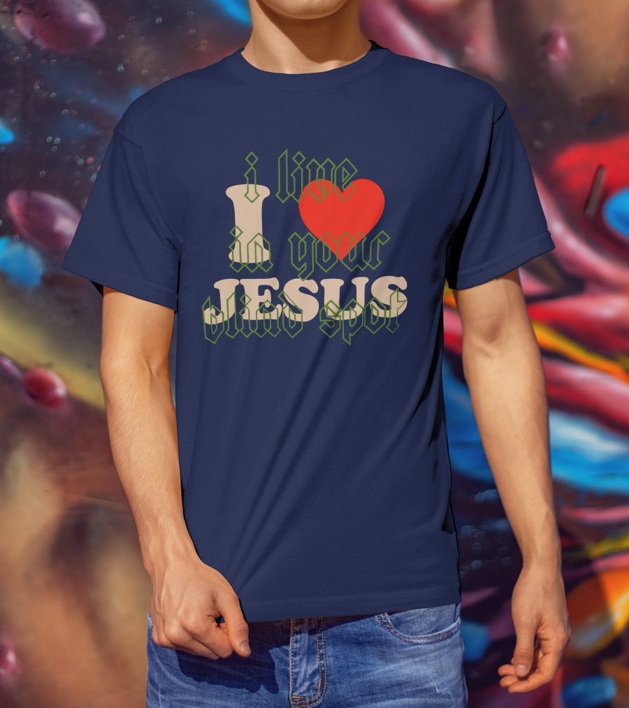 I Live In Your Blind Spot JESUS T-Shirt
