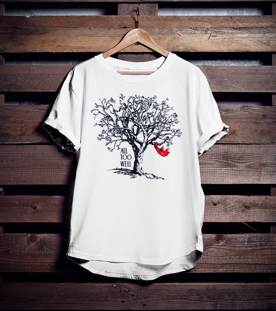 Taylor Swift All Too Well Tree With Red Scarf T-Shirt